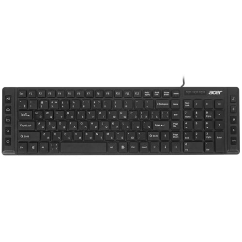 Клавиатура проводная Acer OKW010 черный