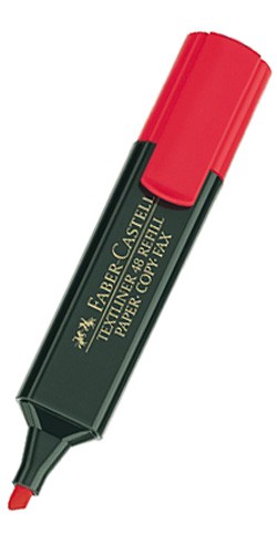 Текстовыделитель FABER-CASTELL 1548 154821 красный